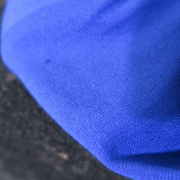 Royal Blue Shoulder Pad Double Notch Lapel Peplum Blazer Sz S Hybrid & Company - Picture 10 of 12